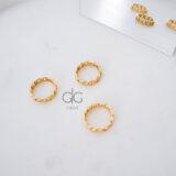Trendy chain ring in gold - GG Unique