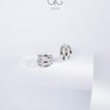 Triple hoop earrings in silver - GG Unique
