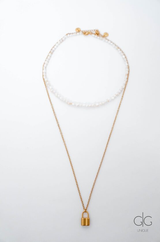Delicate small pearl jewelry set - GG Unique