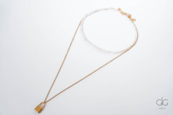 Delicate small pearl jewelry set - GG Unique