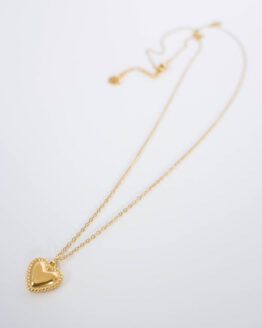 Long necklace chain with a heart pendant - GG UNIQUE