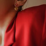 Mini heart and red zircon earrings - GG UNIQUE