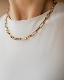 Minimal square chain necklace - GG Unique