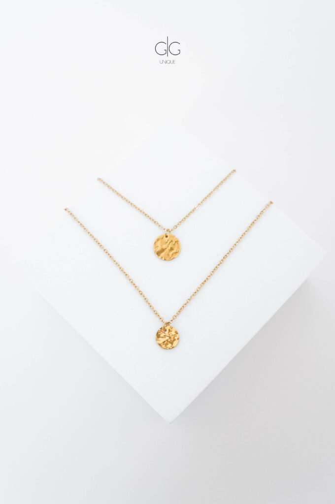 Delicate double layer coin necklace - GG Unique