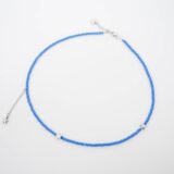 Blue crystals star necklace - GG Unique