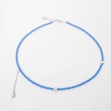 Blue crystals star necklace - GG Unique