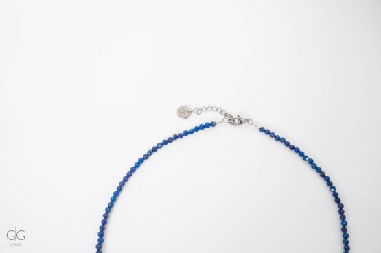 Blue lazurite stone necklace - GG Unique