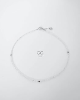 Moonstone silver stars necklace - GG Unique