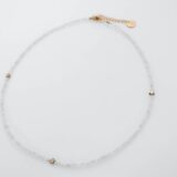 Moonstone gold stars necklace - GG Unique