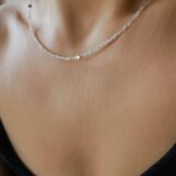 Moonstone gold stars necklace - GG Unique