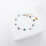 Malachite stones chain bracelet - GG Unique
