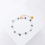 Malachite stones chain bracelet - GG Unique