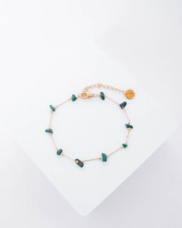 Malachite stones chain bracelet - GG Unique