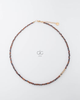 Tiger's eye stone necklace - GG Unique