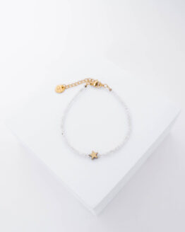 Moonstone gold stars bracelet - GG Unique