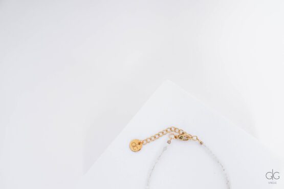 Moonstone gold stars bracelet - GG Unique
