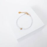 Moonstone gold stars bracelet - GG Unique