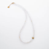 Rose quartz heart necklace - GG Unique