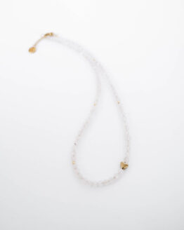 Rose quartz heart necklace - GG Unique