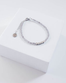 Smoky quartz hearts bracelet - GG Unique