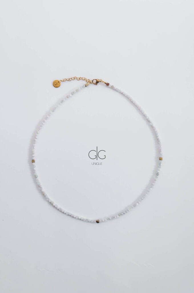 Morganite stone necklace - GG Unique