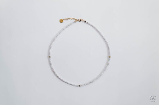 Morganite stone necklace - GG Unique