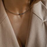 Smoky quartz hearts necklace - GG unique