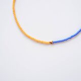 Blue yellow support Ukraine necklace - GG unique