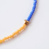 Blue yellow support Ukraine necklace - GG unique