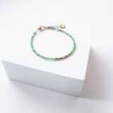 Green nephrite stone bracelet - GG Unique