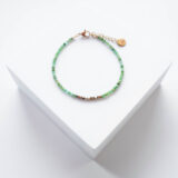 Green nephrite stone bracelet - GG Unique