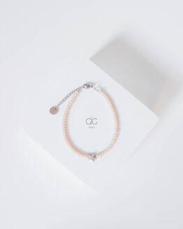 Nude crystals star bracelet - GG Unique