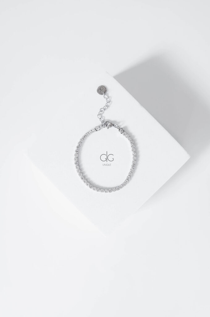 Nude crystals star bracelet - GG Unique