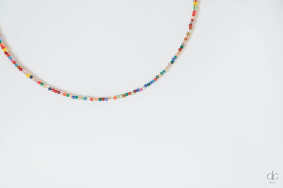 Delicate colorful crystals necklace - GG Unique