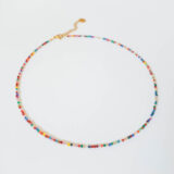 Delicate colorful crystals necklace - GG Unique