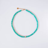 Green rubber beads necklace - GG Unique