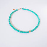 Green rubber beads necklace - GG Unique