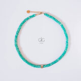 Green rubber beads necklace - GG Unique