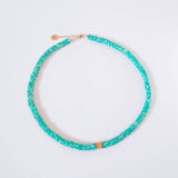 Green rubber beads necklace - GG Unique