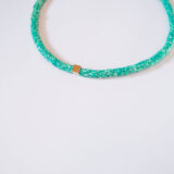 Green rubber beads necklace - GG Unique