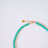 Green rubber beads necklace - GG Unique