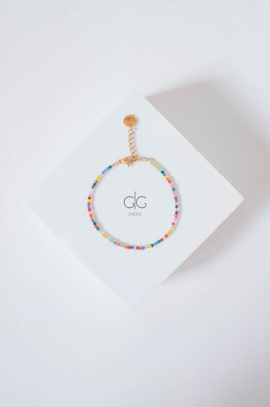 Delicate colorful crystals bracelet - GG Unique
