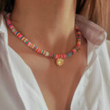 Colorful rubber beads necklace - GG Unique