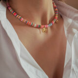 Colorful rubber beads necklace - GG Unique