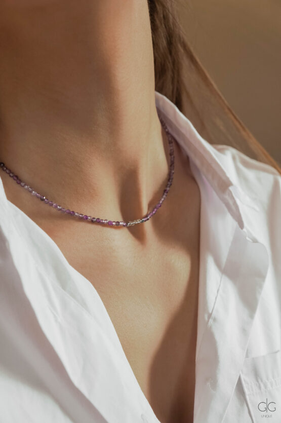 Amethyst stone necklace - GG Unique