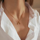 Minimal moon chain necklace - GG Unique