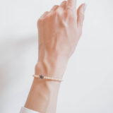 Nude crystals star bracelet - GG Unique