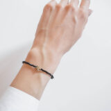 Black crystals star bracelet - GG Unique