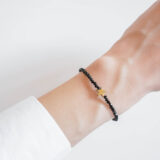Black crystals star bracelet - GG Unique