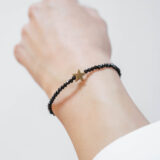 Black crystals star bracelet - GG Unique